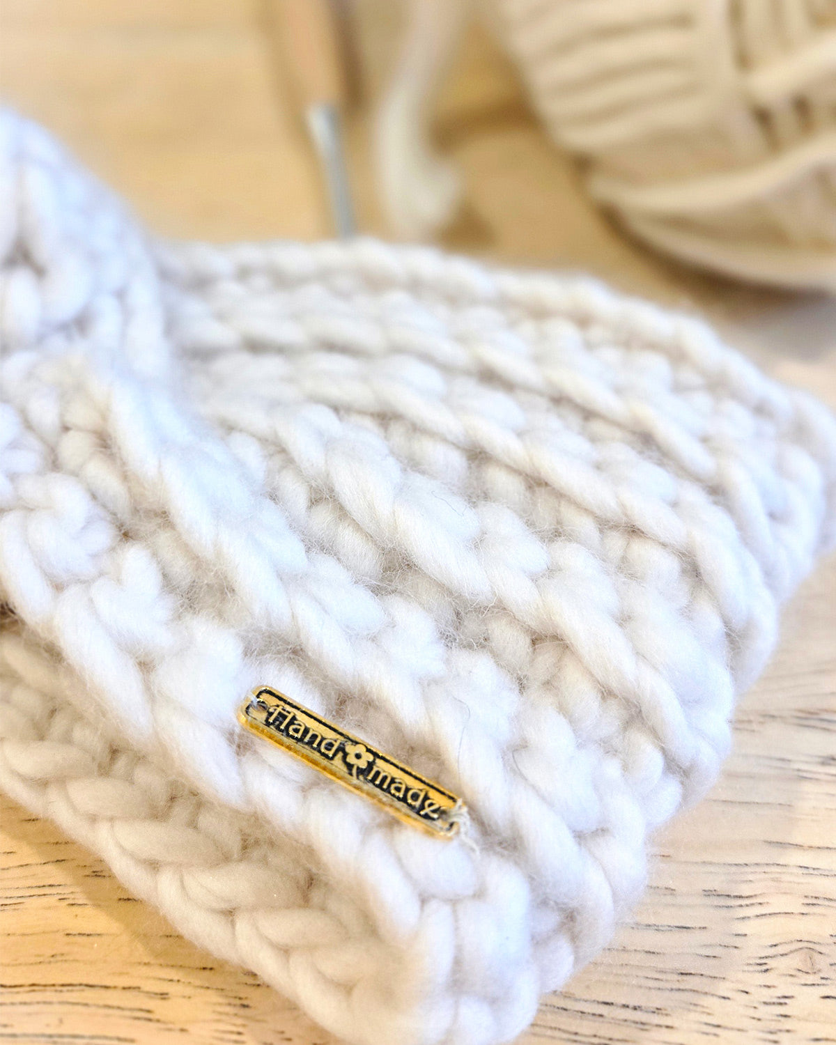 Coffret créatif - Kit DIY de fabrication d'un bandeau en crochet en laine de mérinos