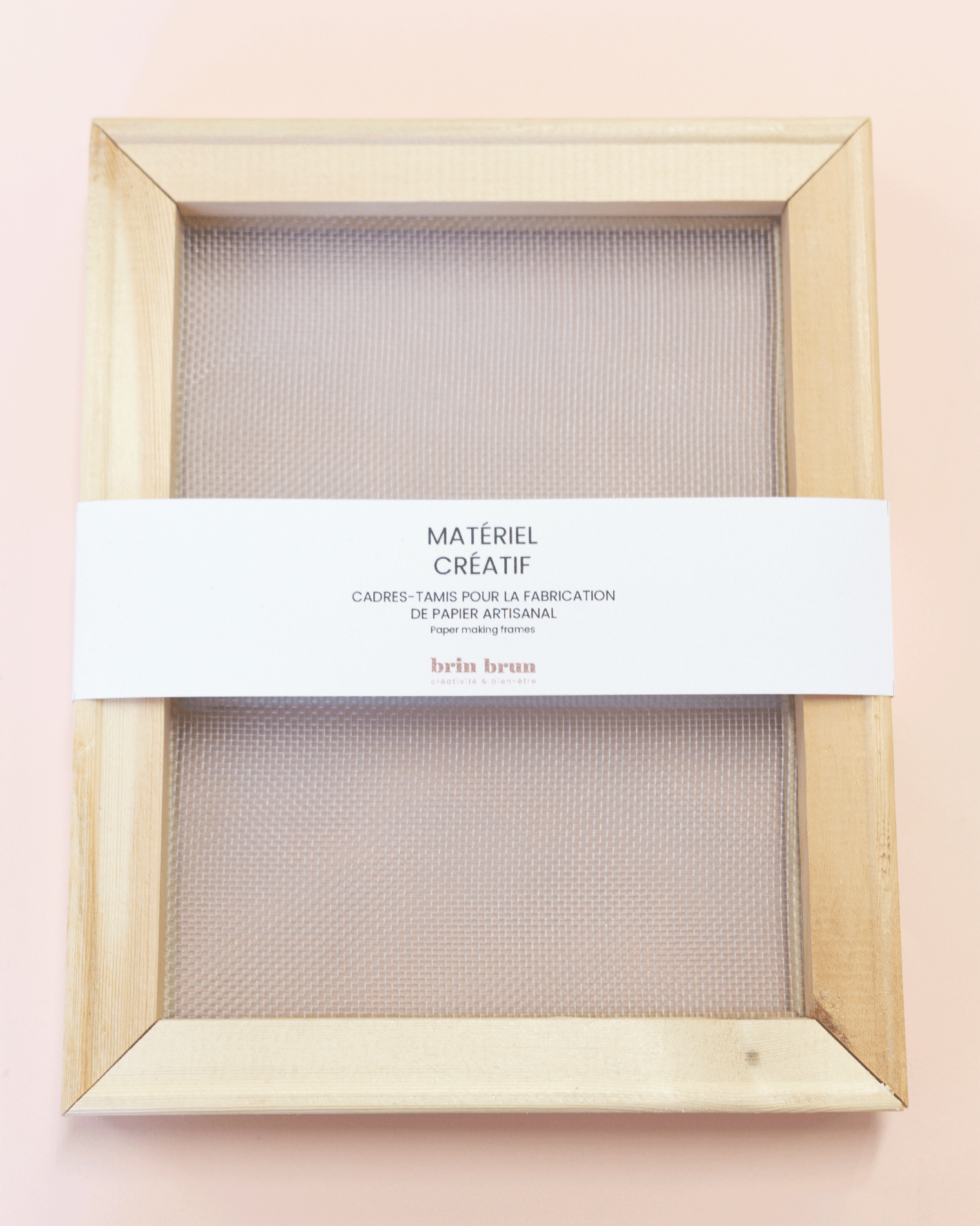 Wooden Mesh Frames for Recycled Paper