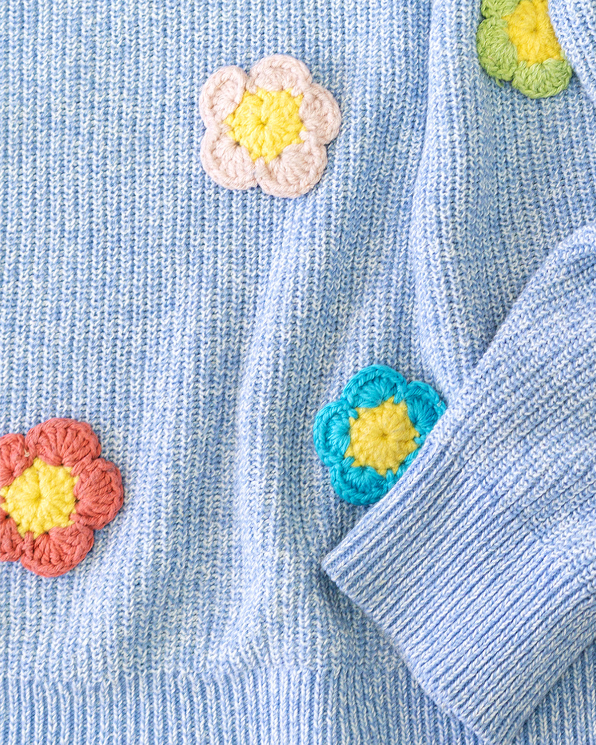 Crochet flower applique workshop