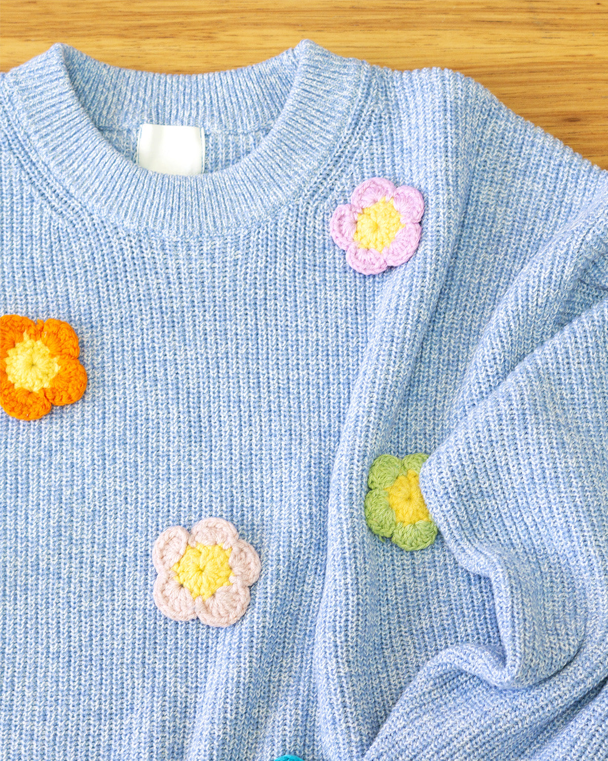 Crochet flower applique workshop