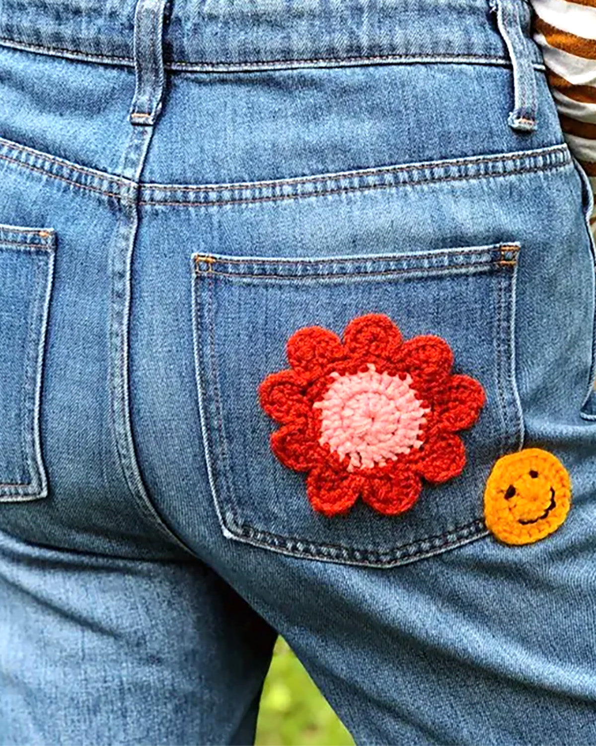 Crochet flower applique workshop