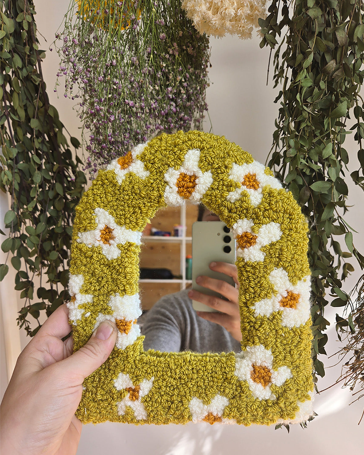 Punch Needle Workshop - Creating a Custom Punch Needle Mirror - 4 hours