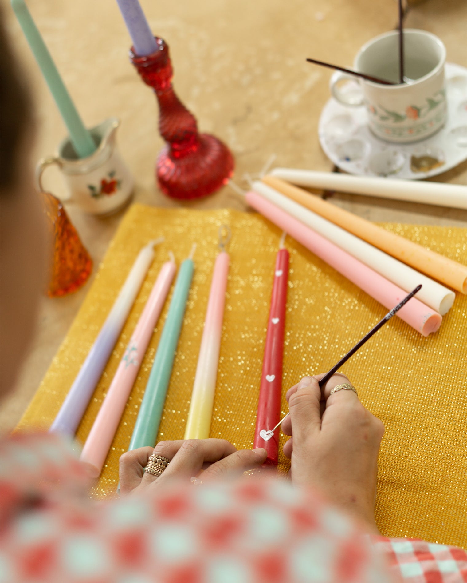 Candle & Painting Duo Workshop: Introduction to Pillar Candle Making and Candle Painting - 4H