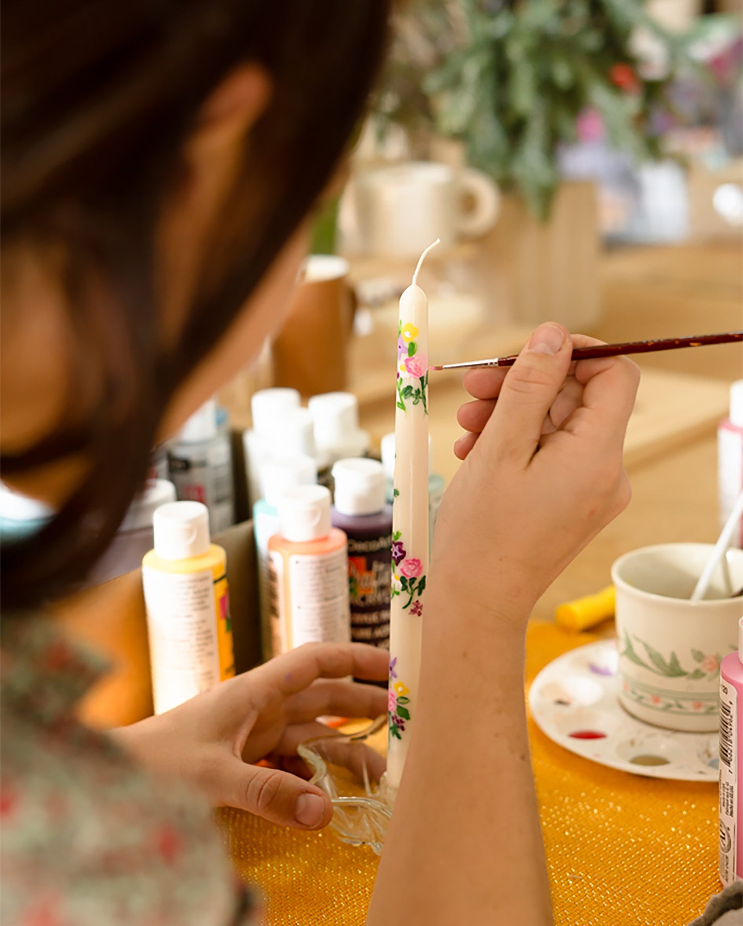 Candle & Painting Duo Workshop: Introduction to Pillar Candle Making and Candle Painting - 4H