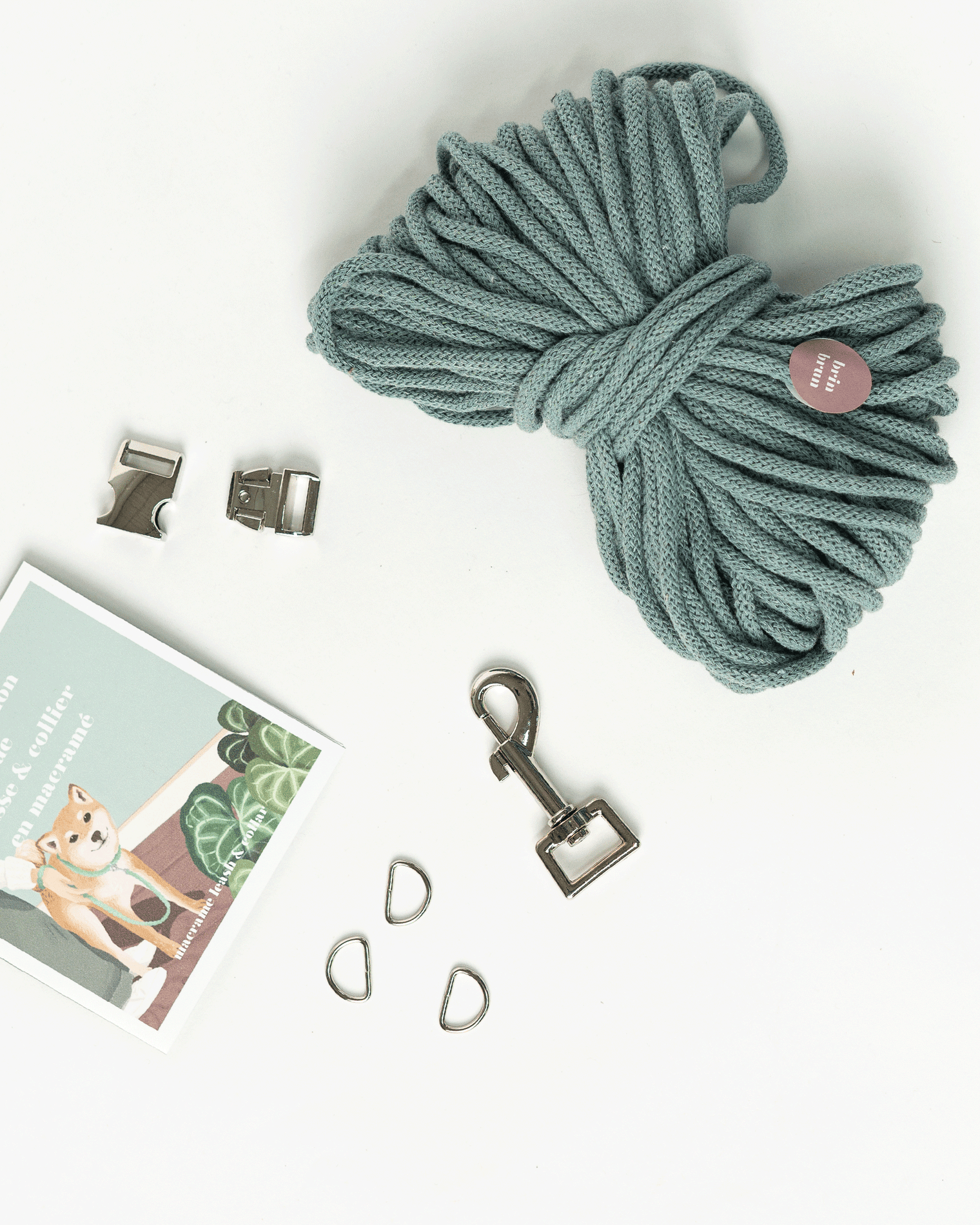 Fabrication d'une laisse de chien et collier en macramé