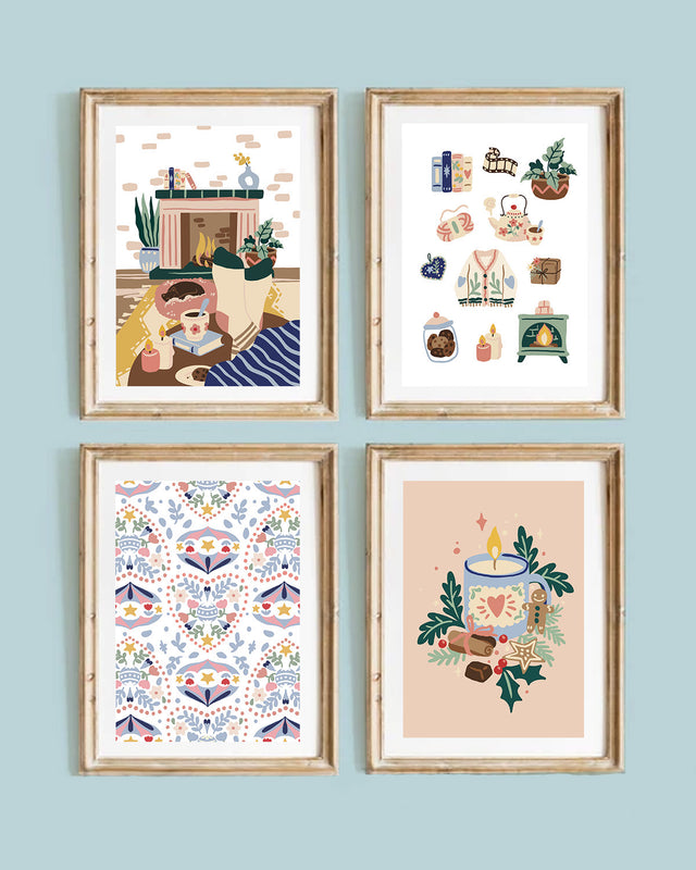 Coffret créatif, Kit de peinture à numéros - Ambiance Hygge