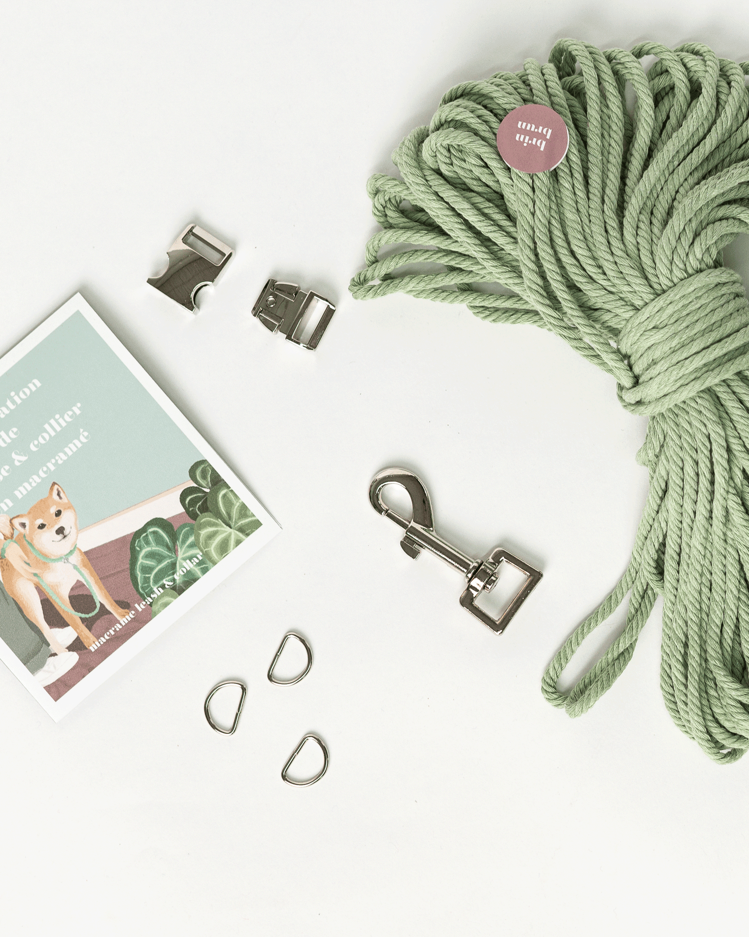 Fabrication d'une laisse de chien et collier en macramé