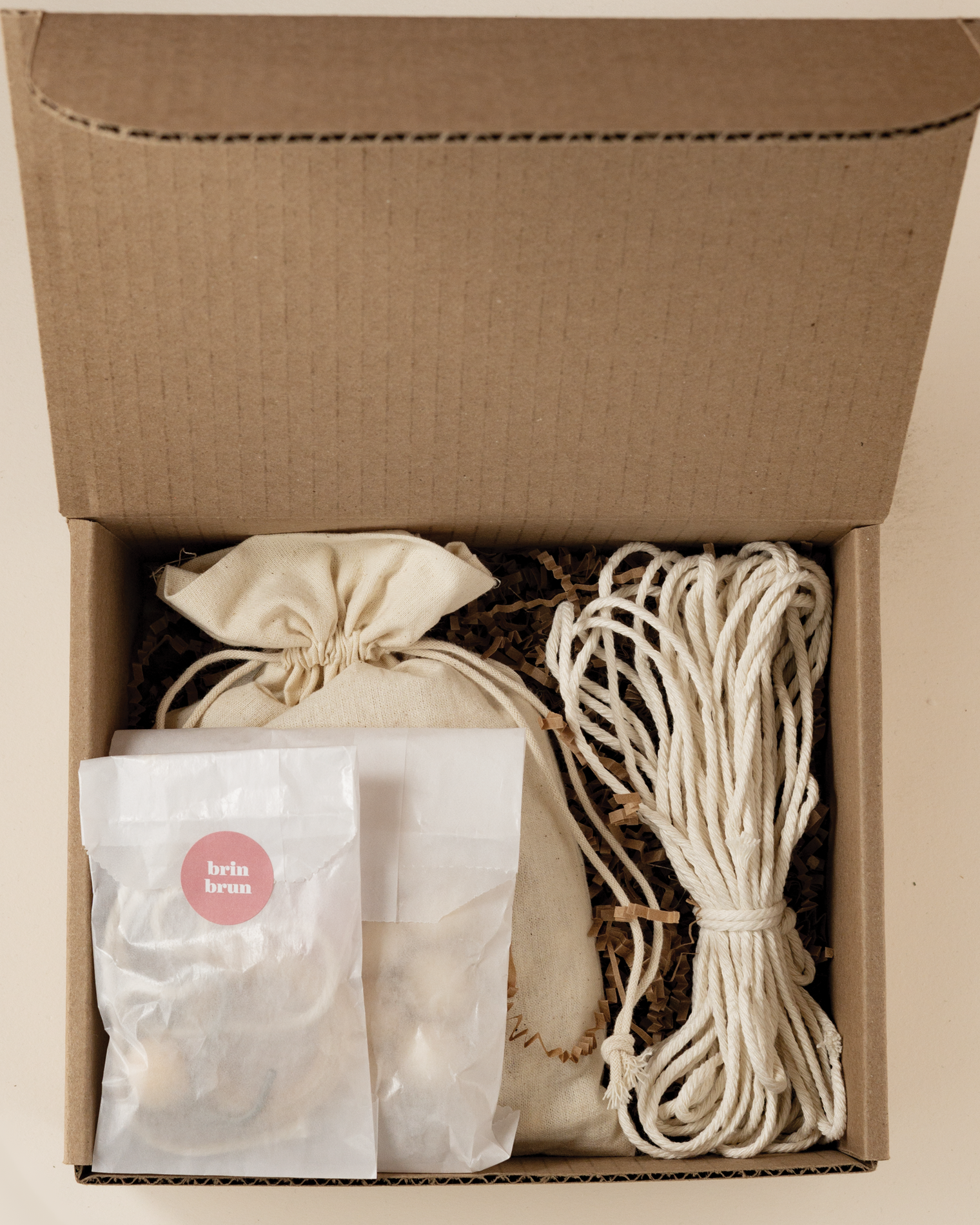 Kit DIY wood beads plant hanger making kit