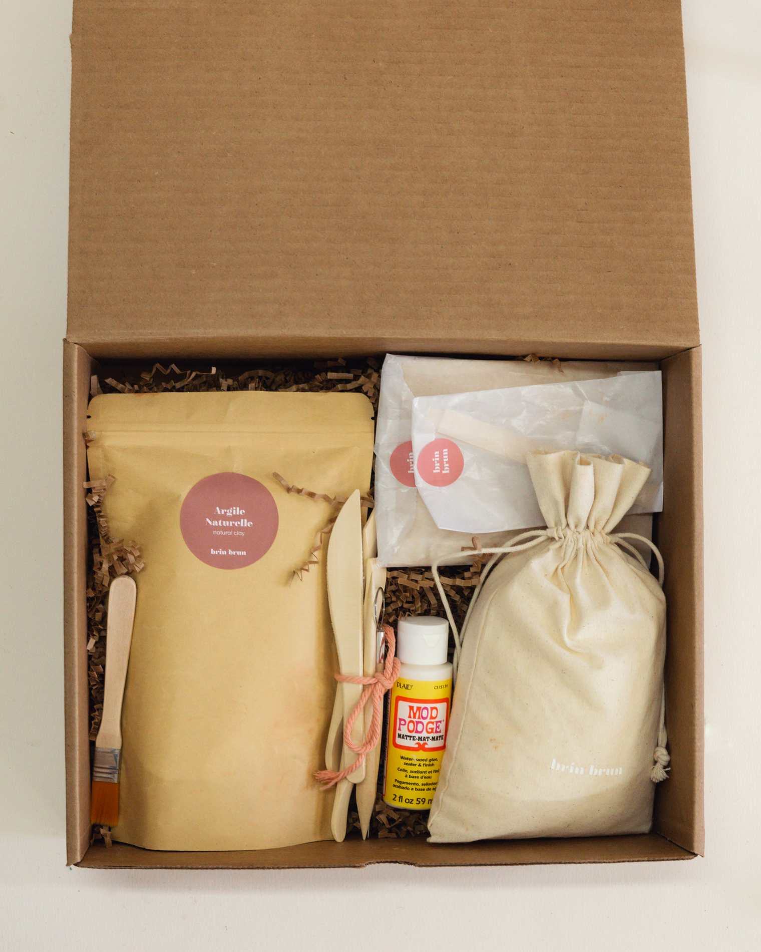 Ensemble de fabrication de bougies avec argile naturelle