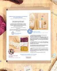 Coffret créatif - Kit DIY de fabrication d'un bandeau en crochet en laine de mérinos