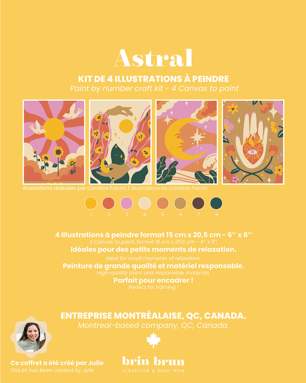 Coffret créatif, Kit de peinture à numéros - Ambiance Astral
