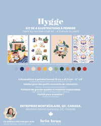 Coffret créatif, Kit de peinture à numéros - Ambiance Hygge